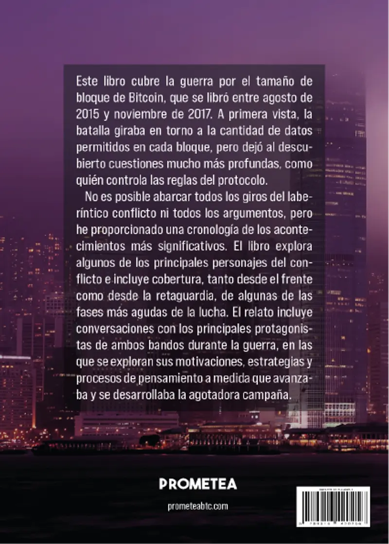 The Blocksize War — contraportada